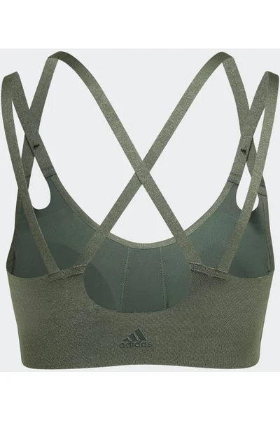 Adidas Yoga Luxe Studio Podprsenka Light-Support Zelená