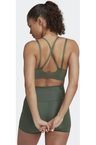 Adidas Yoga Luxe Studio Podprsenka Light-Support Zelená