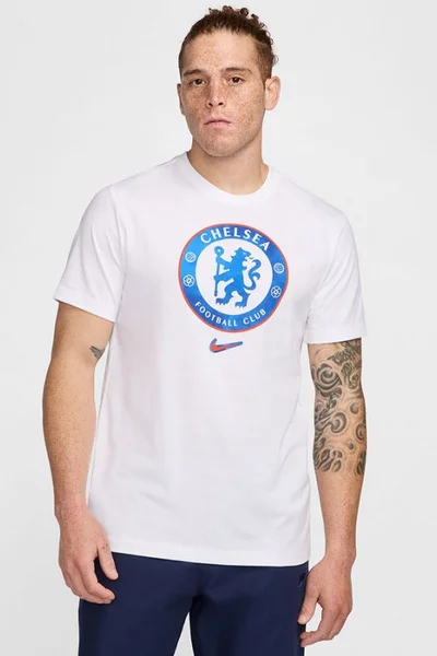 Tričko Nike Chelsea FC Crest bílá s krátkým rukávem