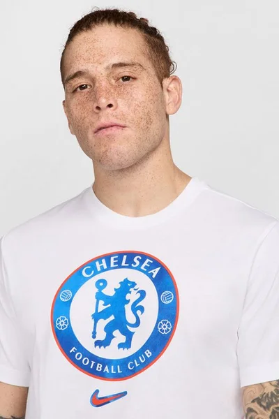 Tričko Nike Chelsea FC Crest bílá s krátkým rukávem