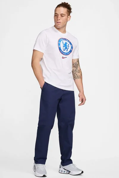 Tričko Nike Chelsea FC Crest bílá s krátkým rukávem