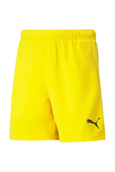 Žluté dětské šortky Puma teamRise Short Jr 704943 07