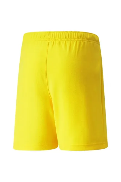 Žluté dětské šortky Puma teamRise Short Jr 704943 07