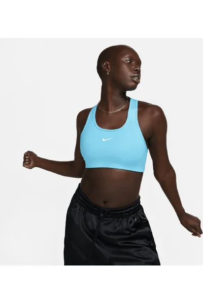 Sportovní podprsenka Nike Swoosh Modrá