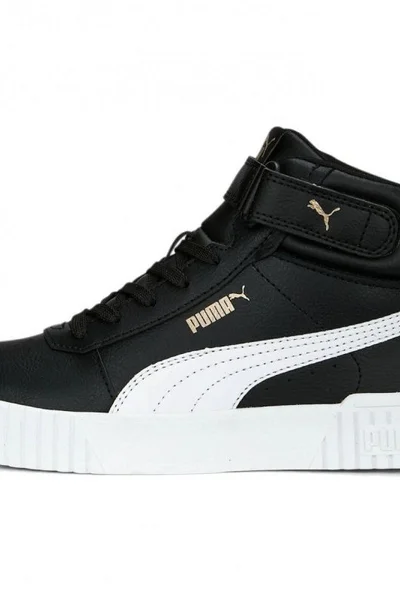 Stylové černé dámské boty Puma Carina Mid