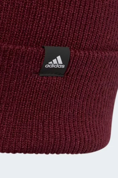 Adidas Kaštanová Zimní Čepice s Vyšitým Logem