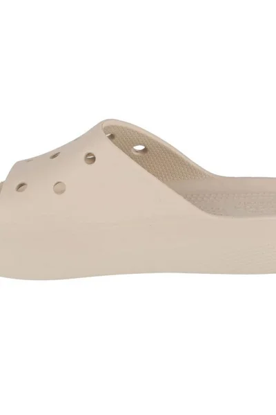 Crocs dámské šedé žabky s platformou