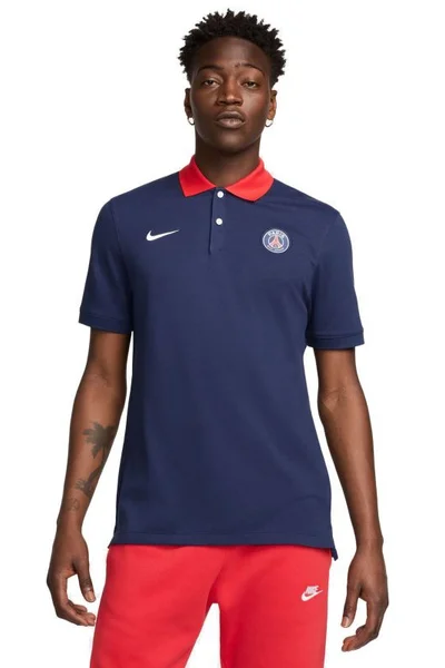 NIKE PSG Polokošile Dri-Fit Essential - Tmavě Modrá