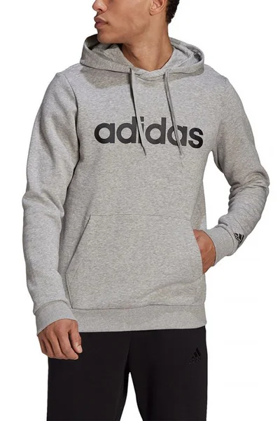 Adidas Pánská Mikina Essentials s Kapucí Grey