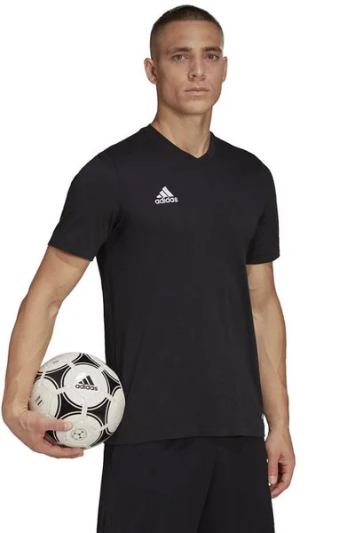 Černé pánské tričko Adidas Entrada 22 Tee M HC0448