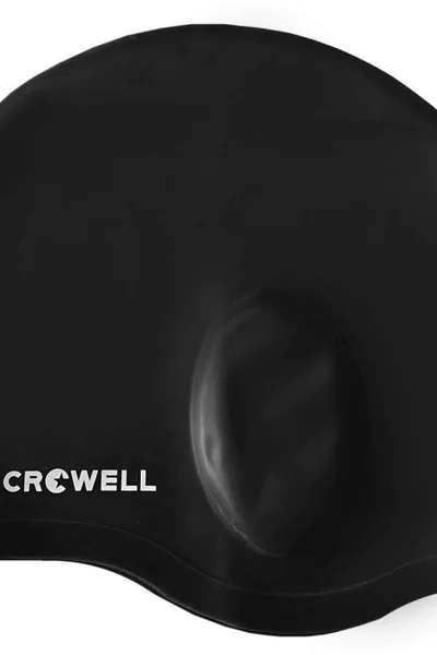 Plavecká čepice v černé barvě Crowell Ear Bora