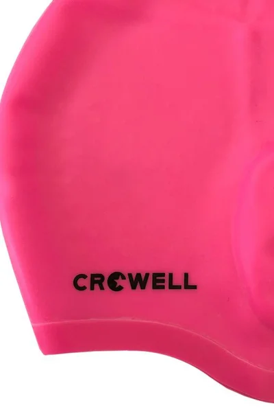 Plavecká čepice s krytím uší Crowell Comfort Pink