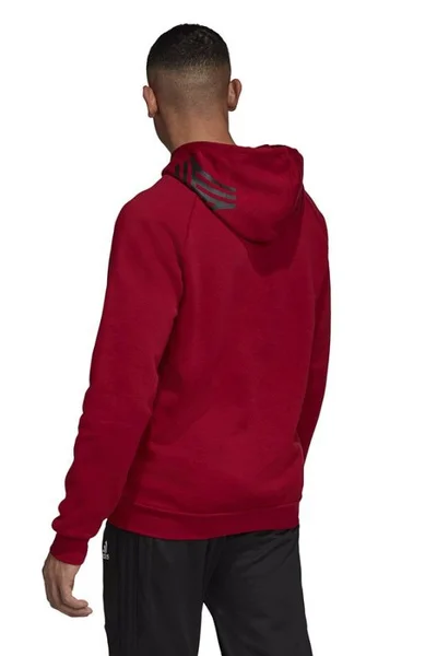 Červená pánská mikina Adidas Tango Sweat Hoody M DZ9613