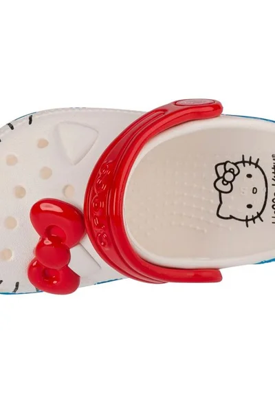 Sandály Crocs Hello Kitty dětské bílé