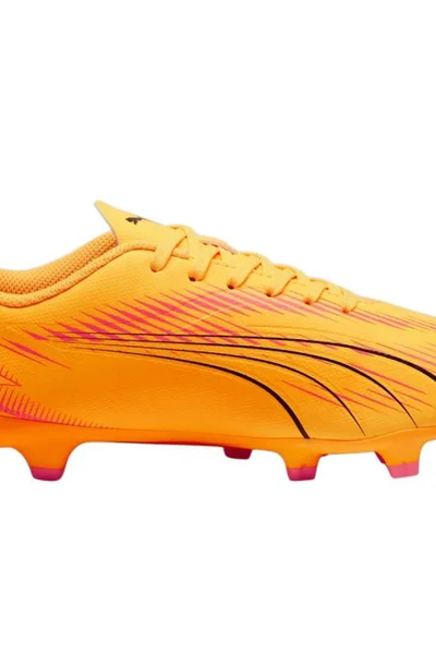 Oranžové dětské fotbalové kopačky Puma Ultra Play FG/AG Jr