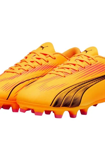 Oranžové dětské fotbalové kopačky Puma Ultra Play FG/AG Jr