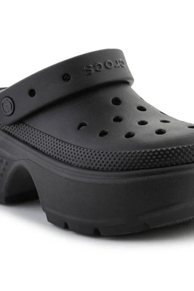 Crocs Dětské Pantofle Stomp Clog Černé