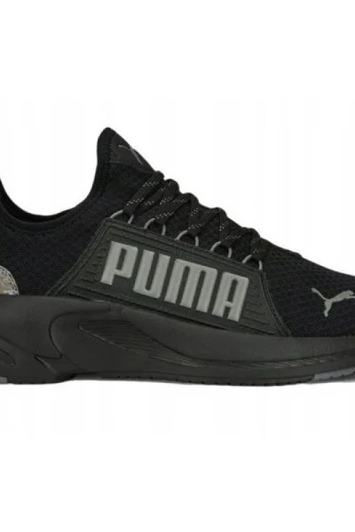 Boty Puma Softride Premier Slip Camo - kožené - černé