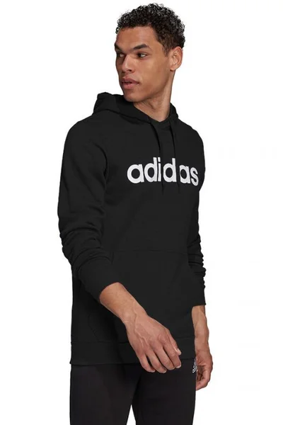 Adidas Pánská Černá Mikina s Kapucí Essentials Hoodie