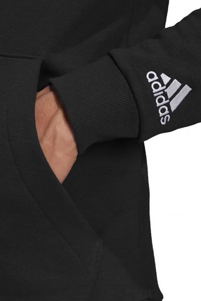 Adidas Pánská Černá Mikina s Kapucí Essentials Hoodie