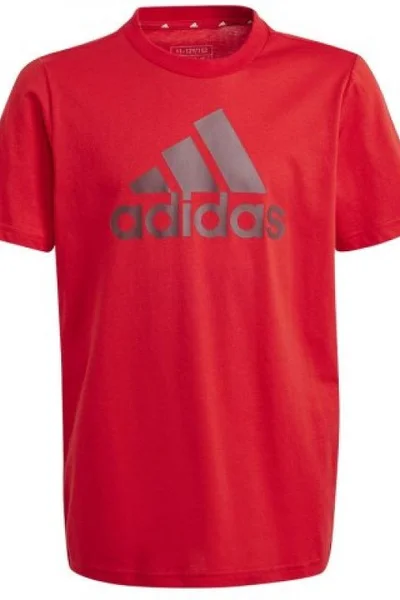 Dětské červené tričko Adidas Big Logo Tee