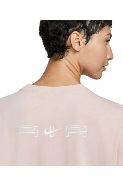 Růžové dámské tričko Nike s dlouhým rukávem - oversize střih Nike SPORTSWEAR