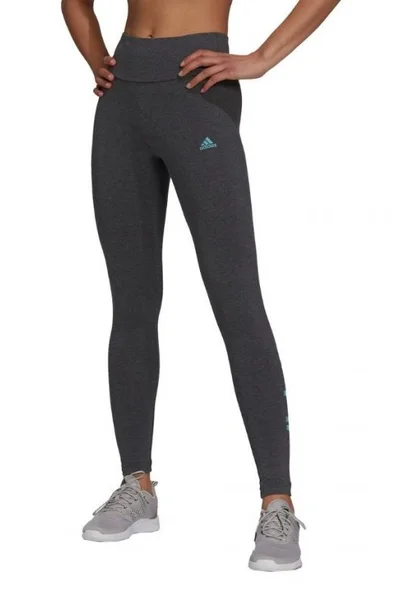 Dámské šedé legíny adidas Loungewear Essentials s pružným pasem