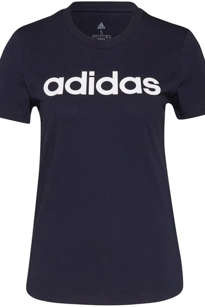 ADIDAS Dámské tričko Essentials Slim Logo - tmavě modrá