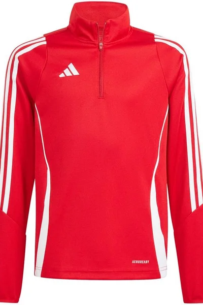 Junior fotbalová mikina adidas Tiro Training Top červená