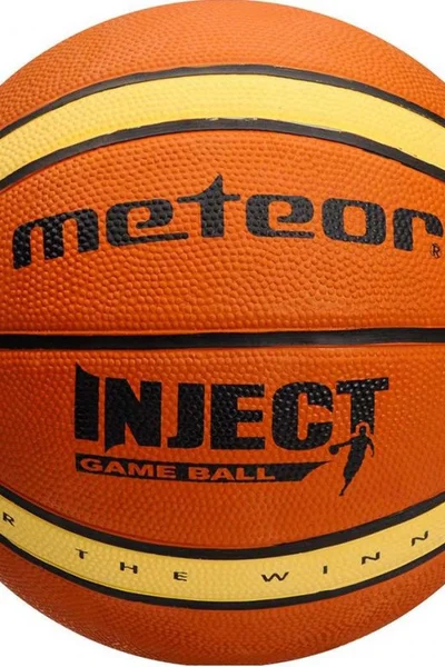 Basketbalový míč Meteor Inject - 14 panelů - vel. 6 - hnědý/béžový