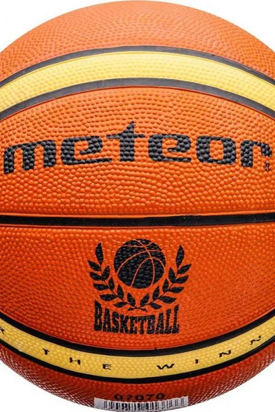 Basketbalový míč Meteor Inject - 14 panelů - vel. 6 - hnědý/béžový