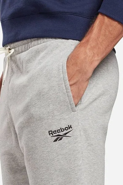 Reebok RI Šedé Pánské Sportovní Šortky S Šňůrkou