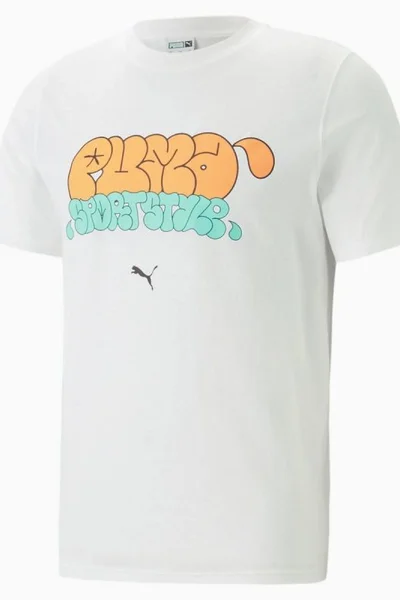 Sportovní tričko PUMA Graffiti M pro muže - bílá