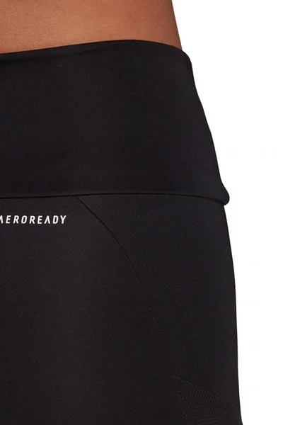 ADIDAS dámské legíny černé s růžovými detaily AeroReady