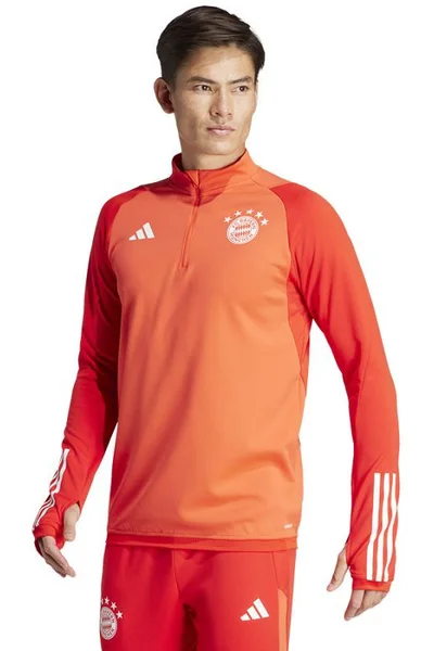 Tréninková mikina adidas FC Bayern pánská červená