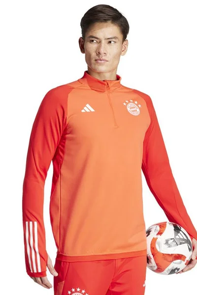 Tréninková mikina adidas FC Bayern pánská červená