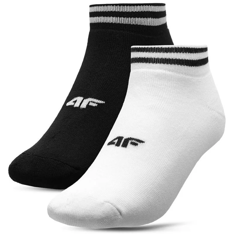 Černo-bílé dámské kotníkové ponožky 4F W H4Z20-SOD010 10S