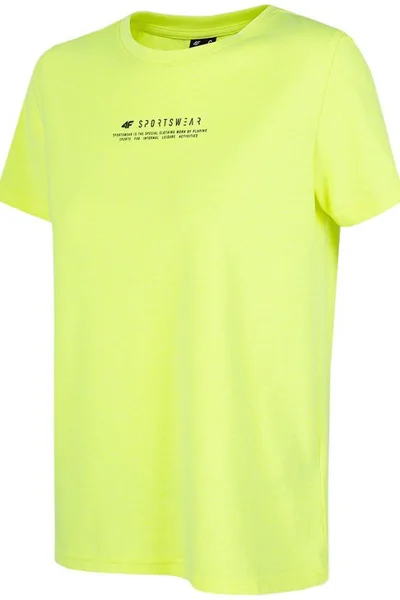Dámské svítivě žluté tričko H4Z22TSD01945S