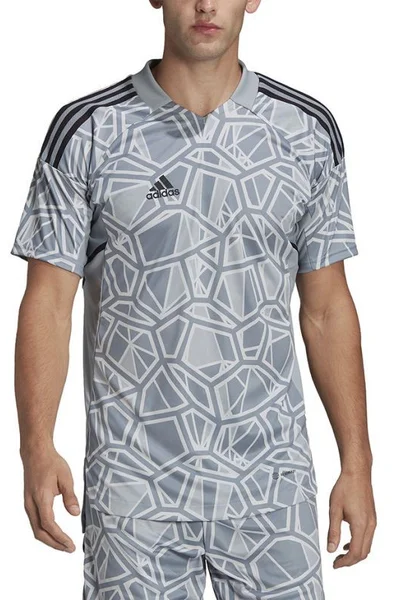 Brankářský dres adidas Condivo s krátkým rukávem - šedý