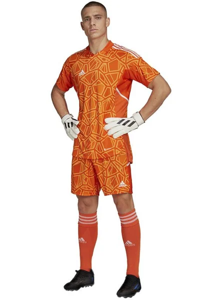 Brankářský dres adidas Condivo oranžový krátký rukáv