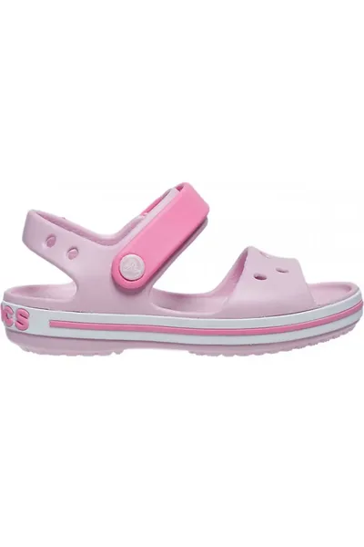 Růžové dětské sandály Crocs Crocband 12856 6GD