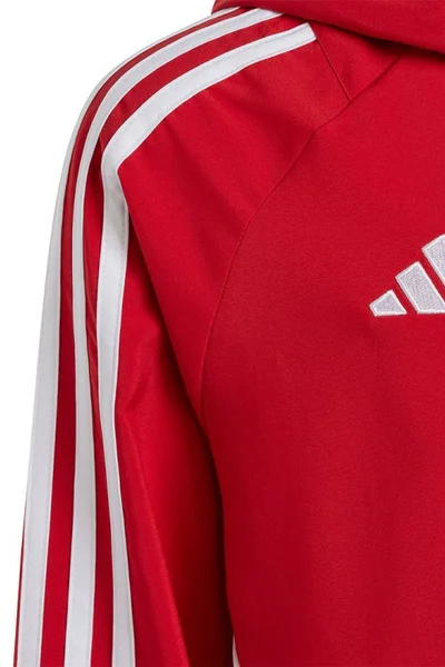 Dětská červená bunda Adidas Tiro s technologií Aeroready