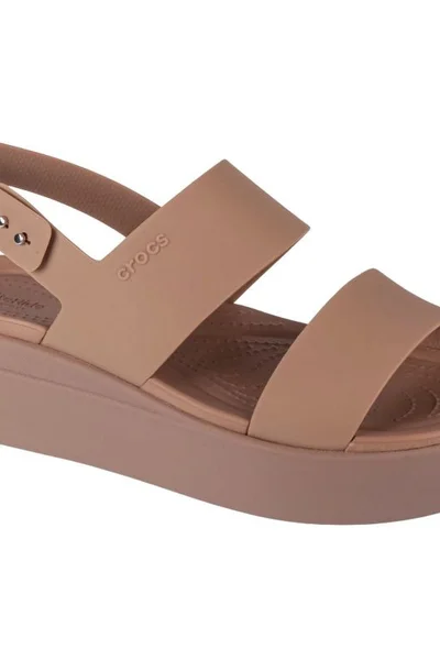 Crocs Brooklyn Low Wedge dámské pantofle na podpatku