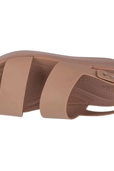 Crocs Brooklyn Low Wedge dámské pantofle na podpatku