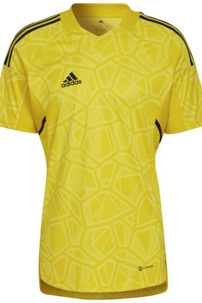 Adidas Condivo Pánský brankářský dres krátký rukáv žlutý