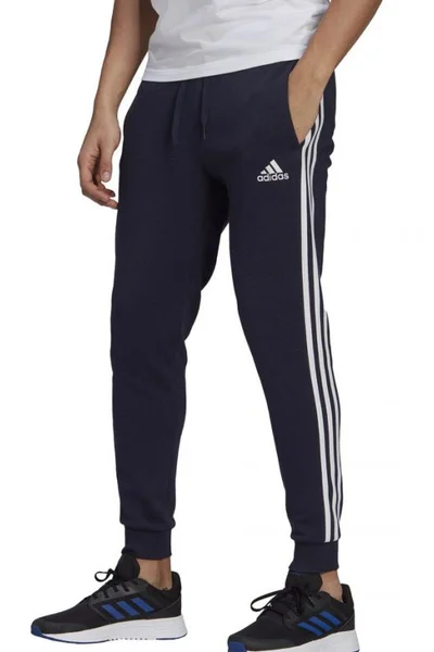 ADIDAS Pánské Slim Kalhoty Essentials 3 Stripes Tmavě Modré