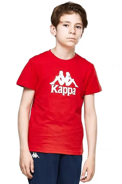 Červené dětské tričko Kappa Caspar Jr 303910J 619