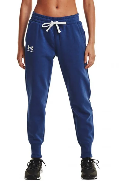 Modré dámské tepláky Under Armour Rival Fleece Joggers W 1356416 404