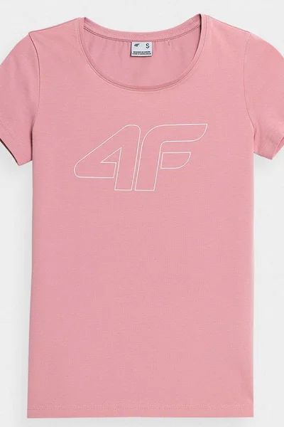 Dámské růžové tričko - 4F