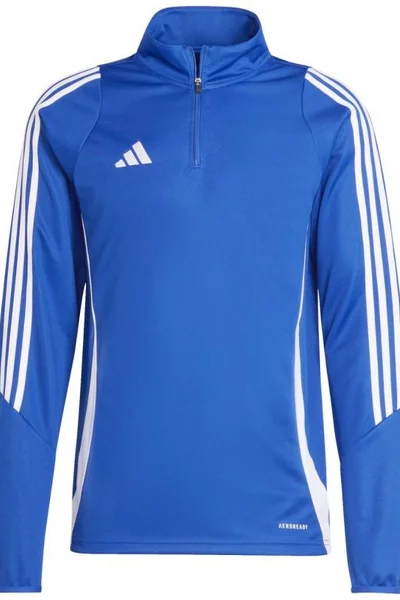 Pánská fotbalová mikina adidas Tiro Aeroready modro-bílá